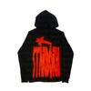 Sudadera Hip-Hop Americano Street Retro con Letra Estampada en Espuma Sudadera con Capucha Punk Holgada de Manga Larga Tops para Hombre y Mujer