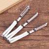 Descascador de Aço Inoxidável Faca para Descascar Frutas Descascador Multifuncional Descascador de Melão e Frutas Descascador Escova de Dentes Gadget de Cozinha