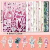 50 Pegatinas de Sailor Moon para Diario Hecho a Mano DIY Pegatinas Creativas Lindos Juguetes para Niñas Pegatinas de Alto Valor
