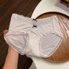 Estilo Nuevo de Verano 10A Antibacteriano Algodón Puro Entrepierna Extendida Seda Helada Ropa Interior para Niñas Cintura Media Cubre Cadera Color Nude Transpirables Calzones