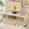 Soporte elevador de computadora de madera maciza, elevador de monitor de escritorio, organizador de estación de trabajo, base de soporte, dispositivo de soporte de pantalla