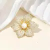 Broche de Nuevo Estilo Transfronterizo, Ramillete Colorido para Mujer, Alfiler Exquisito, Estilo Retro Europeo y Americano, Accesorio para Traje, Joyería Anti-Exposición