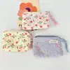 Porta-moedas Florido Fresco de Alto Valor Espuma Novo Estilo Bolsa de Armazenamento para Meninas Portátil Pequena Bolsa de Armazenamento para Batom para Viagem