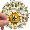 50 pegatinas de grafiti de abejas inspiradoras personalizadas para equipaje, laptop, impermeables, con pegamento, se pueden vender al por mayor