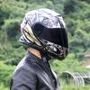 Casco Gxt Casco de Motocicleta para Hombre Cobertura Total Personalizado Genial Motocicleta Doble Lente Casco Abierto Cara Completa Dot