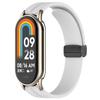 Para 12mm millet pulseira fivela dobrável cinta de silicone magnético cor sólida relógio inteligente cinto de substituição