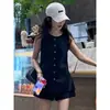 Traje de Moda Estilo Casual para Mujer 2026 Verano Nuevo Estilo Top sin Mangas y Shorts Traje de Dos Piezas para Mujer