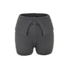 Shorts de Tricô Modernos de Cintura Alta com Barra Outono Novo Versátil Elástico Justo Casual Sexy Hot Pants