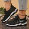 Zapatos Deportivos de Mujer para Otoño 2025, Nuevos, Elegantes, Cómodos, Zapatos Individuales Deportivos, Transfronterizos, Tallas Grandes, Flyknit, Zapatos Casuales