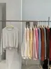 KEKEZOON Moletom com Cordão na Cintura Feminino Outono Estilo Coreano Moda Versátil Solto Manga Longa Cor Sólida Top 9315