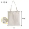 Bolsa de Lona em Branco DIY Infantil para Preencher à Mão Pintar à Mão Bolsa para Estudante com Grafite Ecológica Bolsa Carteiro Bolsa para Pintura