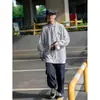 Camisa de Manga Larga Rayada Estilo Japonés 2026 para Hombre Primavera Otoño Estilo Hong Kong High Street Camisa Holgada Tendencia Casual Chaqueta