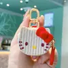 Em Estoque Pingente de Desenho Animado Gato Kt Alta Qualidade Hello Kitty Chaveiro de Bolsa Pingente Presente para Meninas e Melhores Amigas Fábrica de Presentes