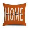 Jit Funda de Almohada Combinada de Calabaza para Festival de la Cosecha Transfronterizo Amazon Acción de Gracias Hogar Sofá Funda de Almohada Decorativa