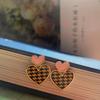 Moda Coreana Pendientes de Amor Modernos Retro Estilo Hong Kong Personalidad Coreana Simple Elegante Celebridad de Internet Geométricos Pendientes Baita para Mujer