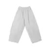 Pantalones de Pierna Recta Holgados de Cintura Alta de Estilo Japonés para Primavera y Verano 2026 Pantalones Casuales Adelgazantes Diseño Holgado Pantalones de Pierna Ancha de Algodón Titanio