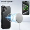 Adecuado para funda de cuero de teléfono móvil Iphone18, Soporte magnético para coche Magsafe con carga inalámbrica Samsung S26, Google 11
