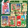 Conjunto de Papelaria de Natal Caderno Adesivos Caneta Neutra Grande Pacote de Presente Papelaria Recompensas para Alunos do Ensino Fundamental e Médio Presente de Natal