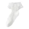 Calcetines para Bebé 2026 Otoño e Invierno Algodón Peinado Transpirables Para Niña Bebé Princesa Calcetines de Baile Sin Costuras Calcetines con Encaje