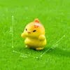 Figurita de Patito Rojo Redondo Linda Miniatura, Adorable Accesorio de Decoración DIY para Paisajismo de Jardín, Mini Adorno