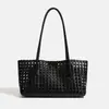 Bolso Tote de un Solo Hombro con Patrón de Rombo de Moda para Mujer, Nuevo Modelo 2026, Bolso Grande de Capacidad Madre-Hija, Bolso de Mano Casual de Alta Gama para el Día a Día
