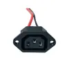 Enchufe y Base de Enchufe Macho y Hembra de Tres Pines para Vehículo Eléctrico, Puerto de Carga Macho con Pantalla a Color para Patinete Eléctrico, Conector de Batería Hembra