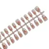 30 Piezas de Pegatinas para Uñas T024 Escalera Corta de Globo de Viaje, Lunares Lindos y Dulces, Caras Sonrientes, Ojo de Gato Francés, Chica, Uñas Artísticas de Deseo Puro