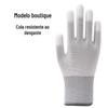 Luvas com Revestimento de PU Fábrica de Eletrônicos Sem Poeira Revestimento Antiestático Proteção do Trabalho Atacado Dedo com Revestimento de PU H1 Antiderrapante Multiuso