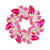 Estilo coreano Popular Cor de Luxo Diamante Bauhinia Flor Grande Grinalda Broche de Cristal Fivela de Toalha de Seda Feminina Jóias de Liga de Proteção Ambiental