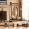 Cabideiro de Madeira Maciça Multifuncional para Roupas Cabideiro Vertical de Chão para Quarto Entrada de Casa Cabide