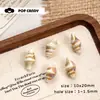 Concha Forma de Caracola Estilo Oceánico Colección Pendientes Pendientes Llavero Bolso Colgante Cerámica Acrílico Cuentas DIY