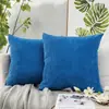 Funda de Almohada de Pana al por Mayor Transfronteriza Funda para Cojín de Sofá Lujo Ligero Tacto de Gama Alta Cojín para Cabecera Cojín para Respaldo Sin Relleno