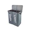 Cesta para ropa sucia de tela Oxford de doble capa, cesta de almacenamiento de gran capacidad para el hogar, cesta plegable para la colada.