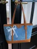 Bolso Grande de Gran Capacidad para Mujer 2026 Nueva Moda Bolso de Hombro para Viajar Sensación de Alta Gama Bolso Tote de Mezclilla