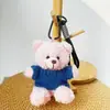 Chaveiro Pingente Boneca Urso Vestido Brinquedo de Pelúcia Ursinho de Pelúcia Evento da Temporada de Formatura Presente com Impressão de Logo