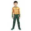 Disfraces de Halloween para Niños Capitán América Hulk Hombre Murciélago Hombre Araña Iron Man Cosplay Traje Musculoso