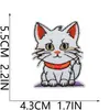 Parche Bordado Termoadhesivo Fiesta de Gatos Parche Bordado de Gatito de Dibujos Animados Parche Decorativo para Bolsa de Juguete de Moda Lindo Miau Miau