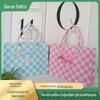 Bolsa de Feltro de Cachorrinho Desenho Animado Bolsa de Ombro de Grande Capacidade Bolsa Tote Bolsa para Menina de Faculdade Livros Cadernos Maquiagem