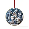 Pingente de Natal Europeu e Americano Transfronteiriço Novo Árvore de Natal Boneco de Neve Decoração para Casa Decorações de Natal
