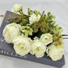 Fábrica Yujin 7 Garfo Primavera Peônia flor artificial fotografia adereços grande shopping center conjunto flor parede casamento seda flor atacado
