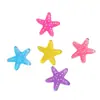 Estrella de Mar Translúcida Estrella de Cinco Puntas Resina Accesorios Pequeños Bricolaje Taza de Pegamento de Crema Imán para Refrigerador Hebilla de Zapato Material de Decoración para Joyería
