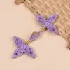 Hebilla de Cheongsam Hilo Dorado Hoja de Trébol Hebilla de Tela Hecha a Mano Hebilla de Hoja de Arce Nueva Chinoiserie Estilo Nacional Botón Dinastía Han Traje Tang Accesorios Decorativos