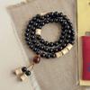 Diseño Chinoiserie Nuevo Chinoiserie Sándalo Verde Natural Pulsera de Sándalo Multi-Círculo Bodhi Pulsera para Hombre Juguete Cultural Rosario de Mano Nicho