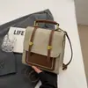 Bolso Cruzado de Hombro Único para Mujer 2026 Nuevo Retro Cruzado Viaje Pequeño Doble Mochila Moderno Lindo Mini Bolso de Mano Estudiante Bolsa Escolar