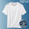 [Exclusiva privada] Camiseta de secado rápido para hombre, de seda de hielo, fina, deportiva, de manga corta, holgada, para entrenamiento y running, de verano