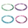 Pulsera de resina con lentejuelas estilo Ins para mujer, diseño único con una vibra suave, pulsera de luz de luna blanca, joyería colorida
