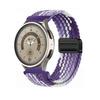 Fivela Magnética de Laço Pulseira de Relógio Trançada de Círculo Duplo Adequada para Relógios Samsung Huawei 20 22mm Pulseira de Pulso Magnética de Nylon