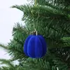 Bolas de Natal flocadas transfronteiriças, bolas de Natal de pelúcia multicoloridas, decorações de árvore de Natal, enfeites festivos para arranjos de cena de feriado
