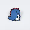 Serie de Dragones de Dibujos Animados Set Combinado de Broches Metálicos Accesorios de Insignias Creativas con Forma de Dinosaurio Accesorios para Ropa Infantil