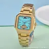 2025 Atravessando Fronteiras Aliexpress Fornecimento de Relógio Mecânico Masculino Estilo Casual Quadrado Moda Baida Watch Dropshipping